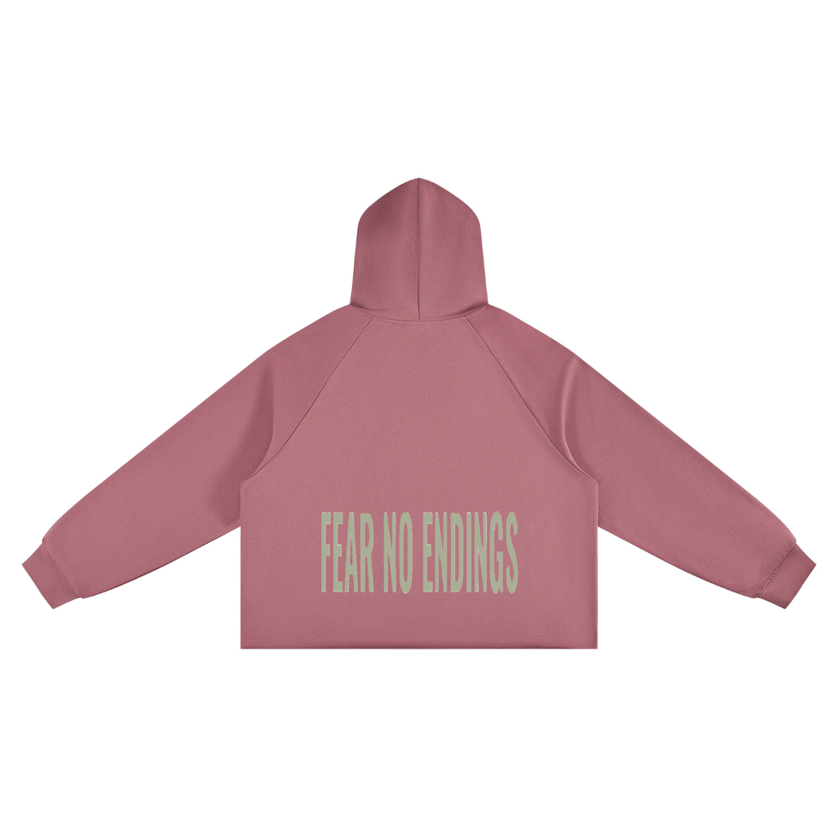 Unisex Vintage Wash Raw Edge Boxy Hoodie