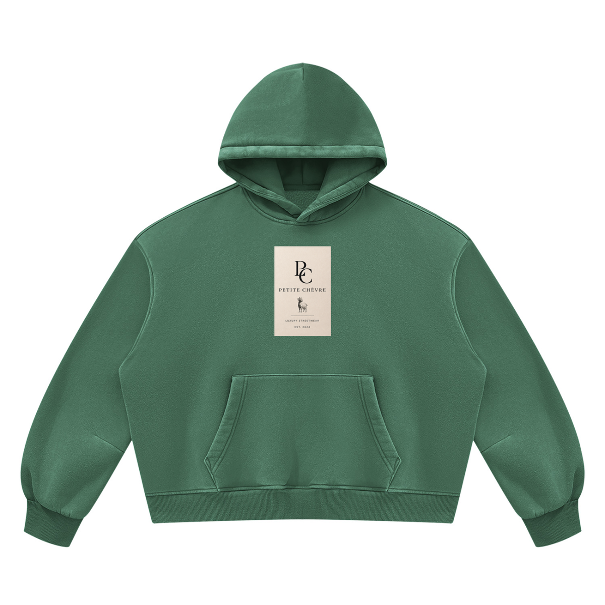 Vintage Wash Boxy Fleece Hoodie (multiple colors)