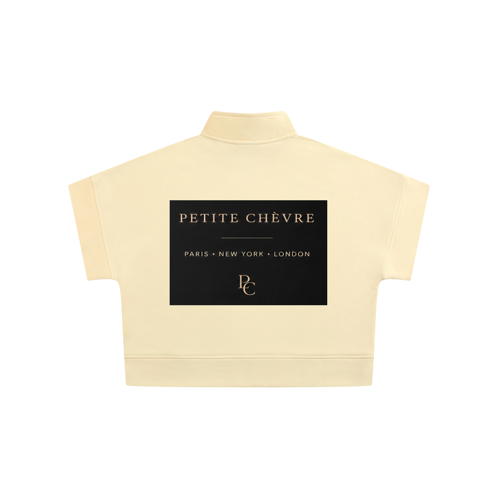 Women's Quarter Zip Crop Sweatshirt (multiple colors)
