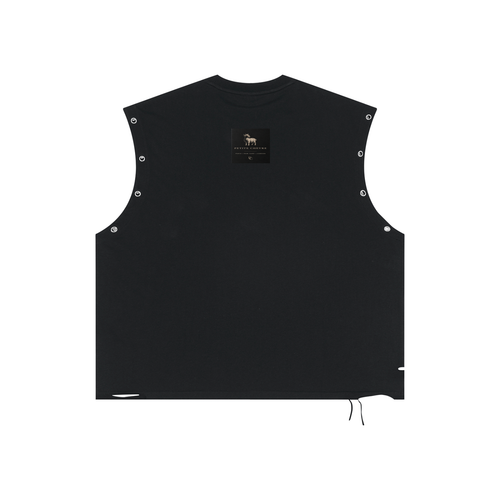 Duality Distressed Grommet Eyelet Tank Top