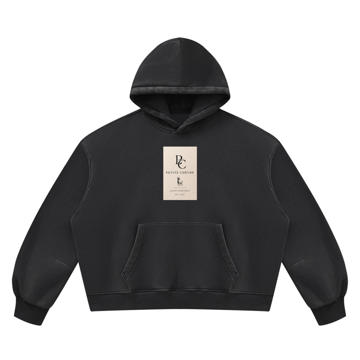 Vintage Wash Boxy Fleece Hoodie (multiple colors)