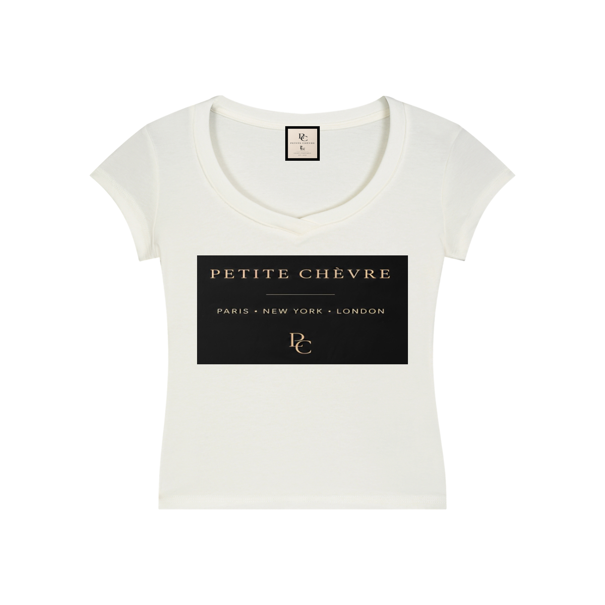 Essential V-Neck Bodycon T-Shirt