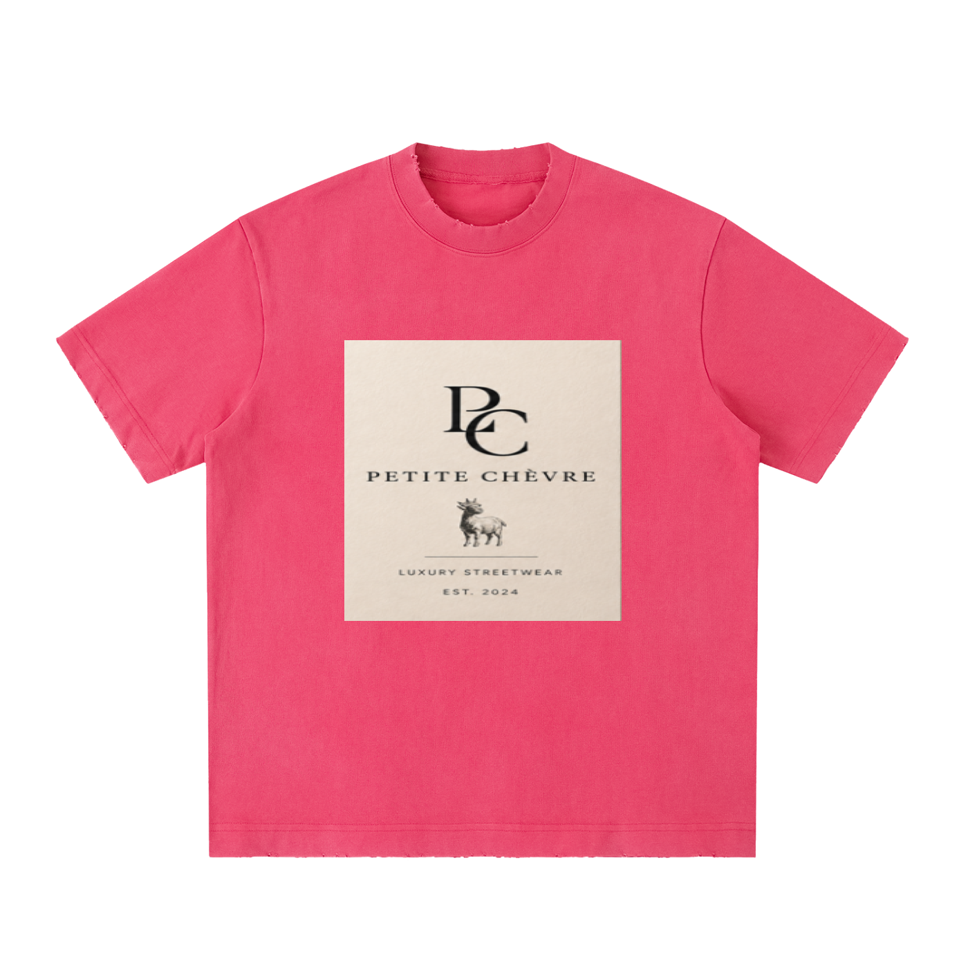 Heavyweight Vintage Washed Frayed T-Shirt