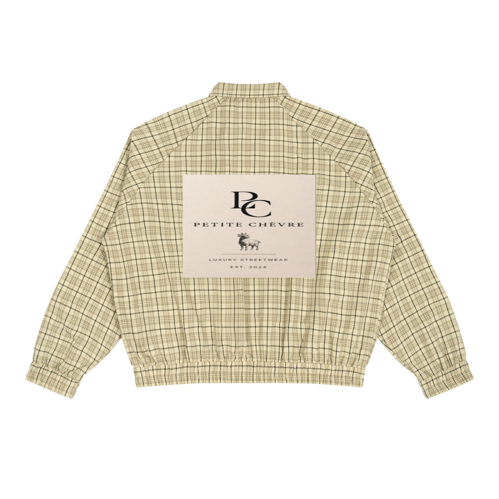 Unisex Plaid Full-Zip Track Jacket