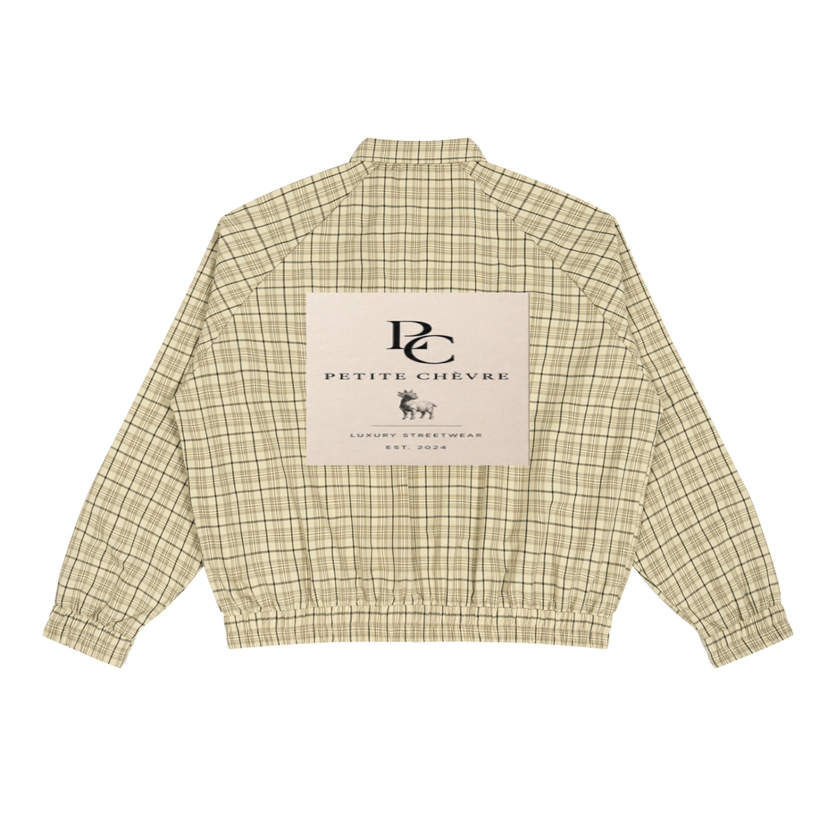 Unisex Plaid Full-Zip Track Jacket