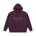 Unisex Oversized Piping Fleece Hoodie