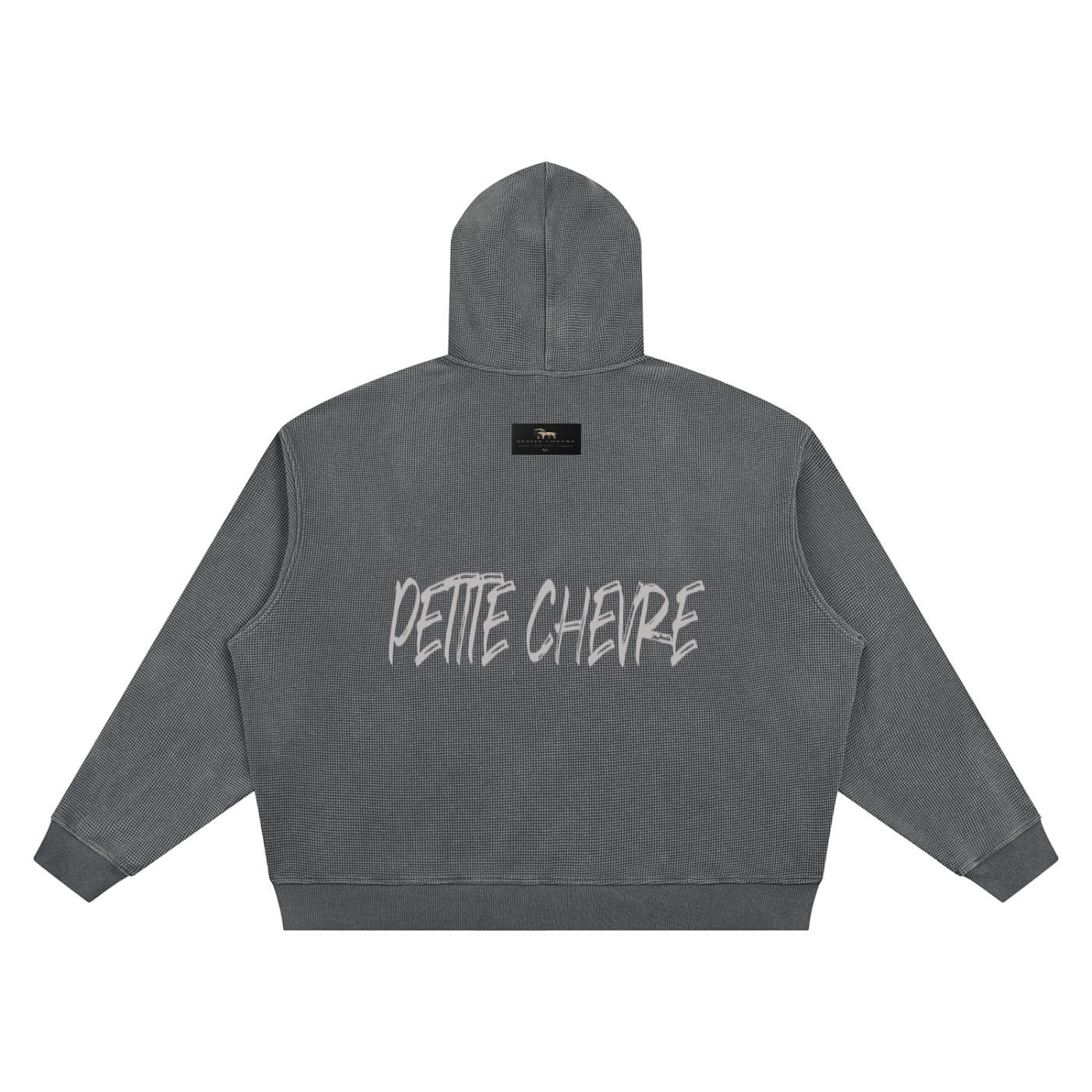 Unisex Vintage Wash Waffle Boxy Hoodie