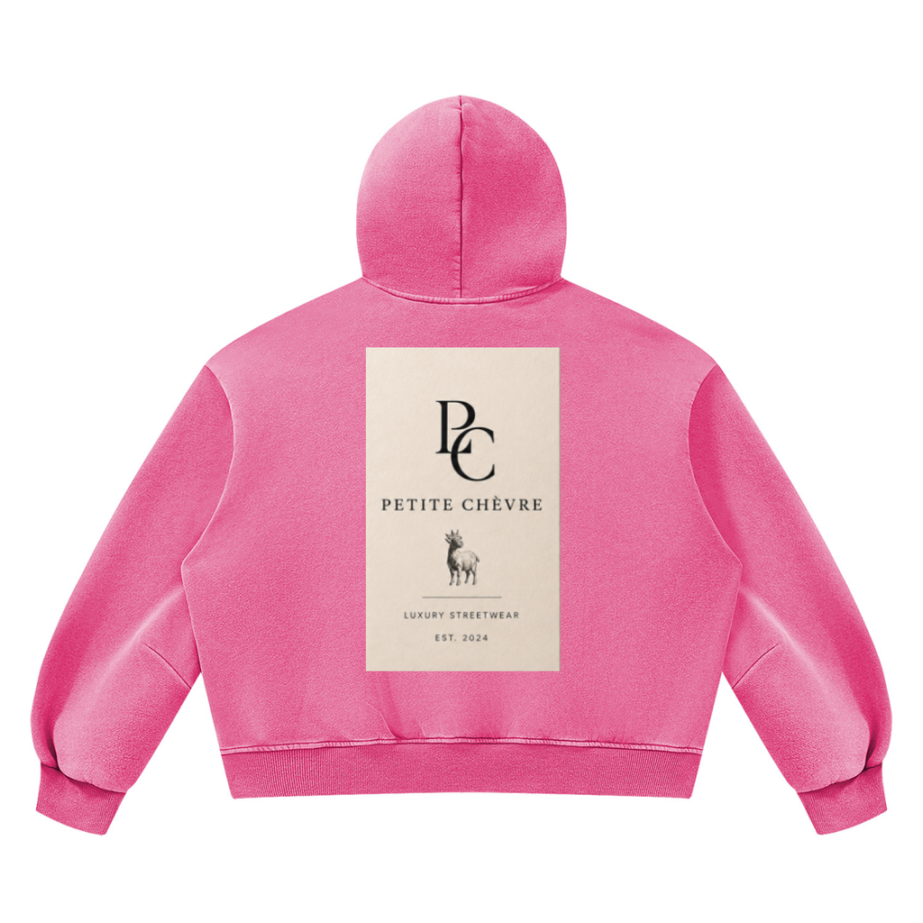 Vintage Wash Boxy Fleece Hoodie (multiple colors)
