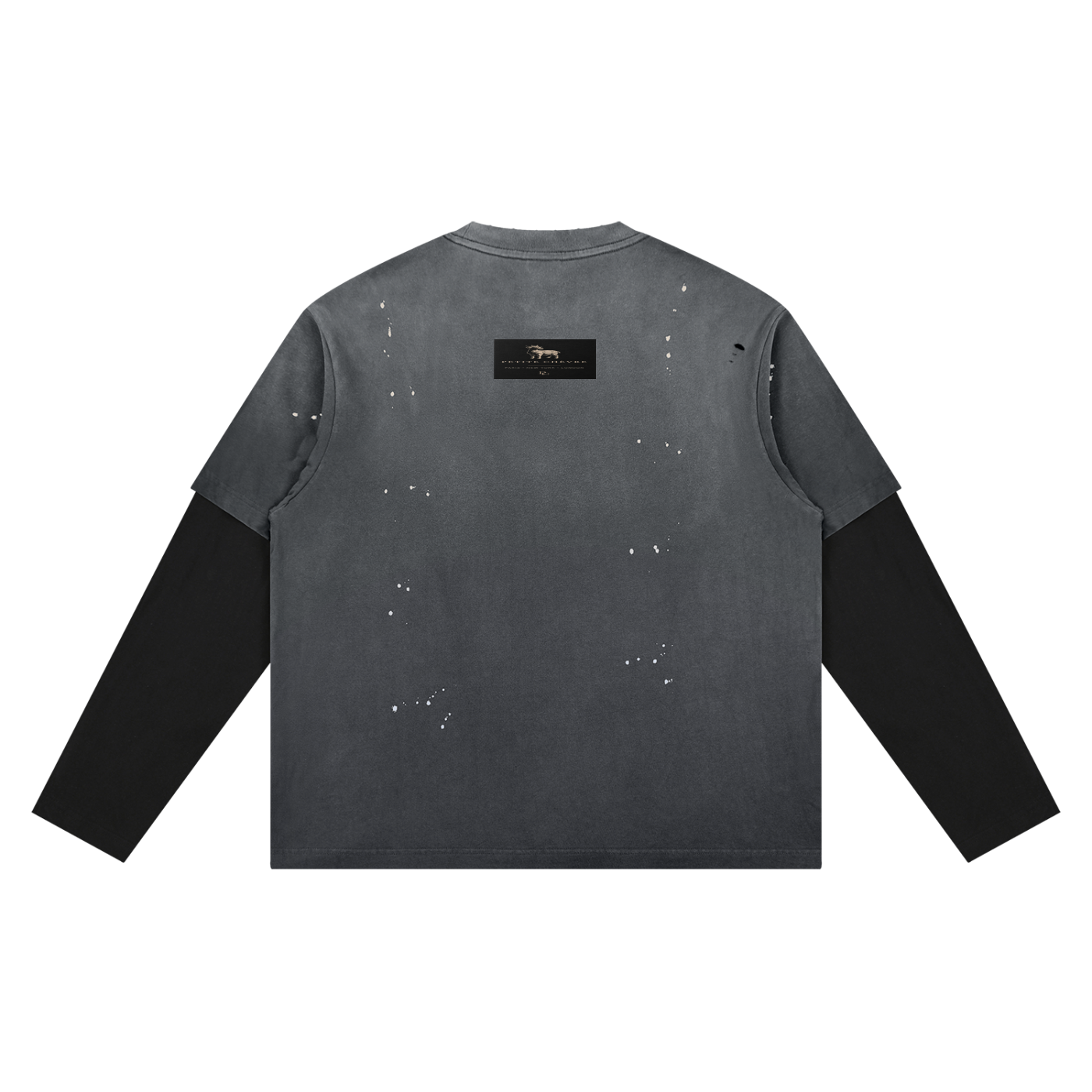 Unisex Vintage Wash Distressed Layer T-Shirt