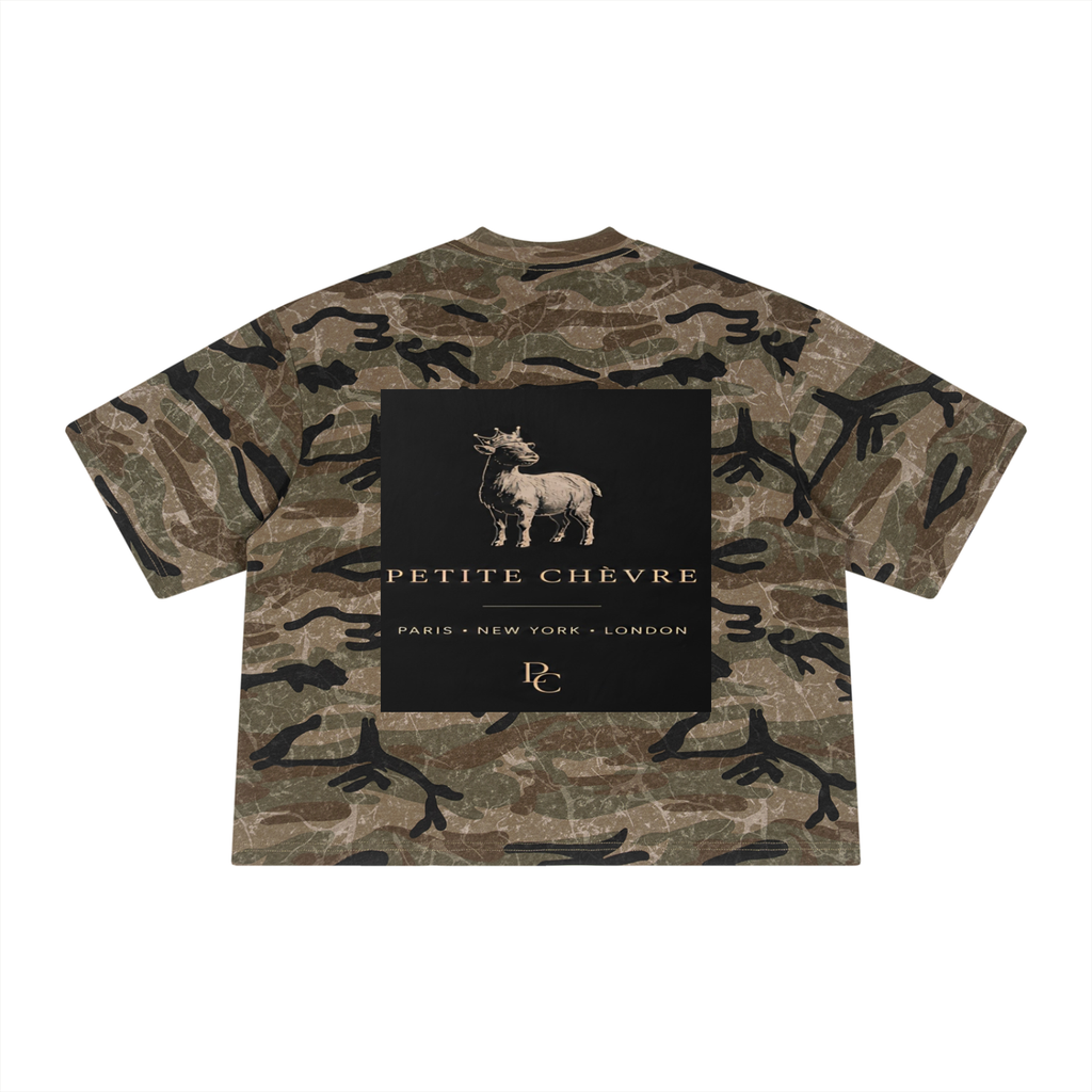 Boxy Camo Print T-Shirt (multiple colors)