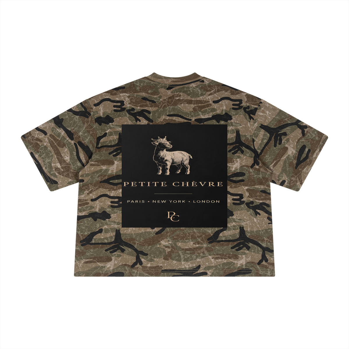 Boxy Camo Print T-Shirt (multiple colors)