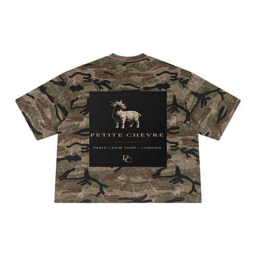 Boxy Camo Print T-Shirt (multiple colors)