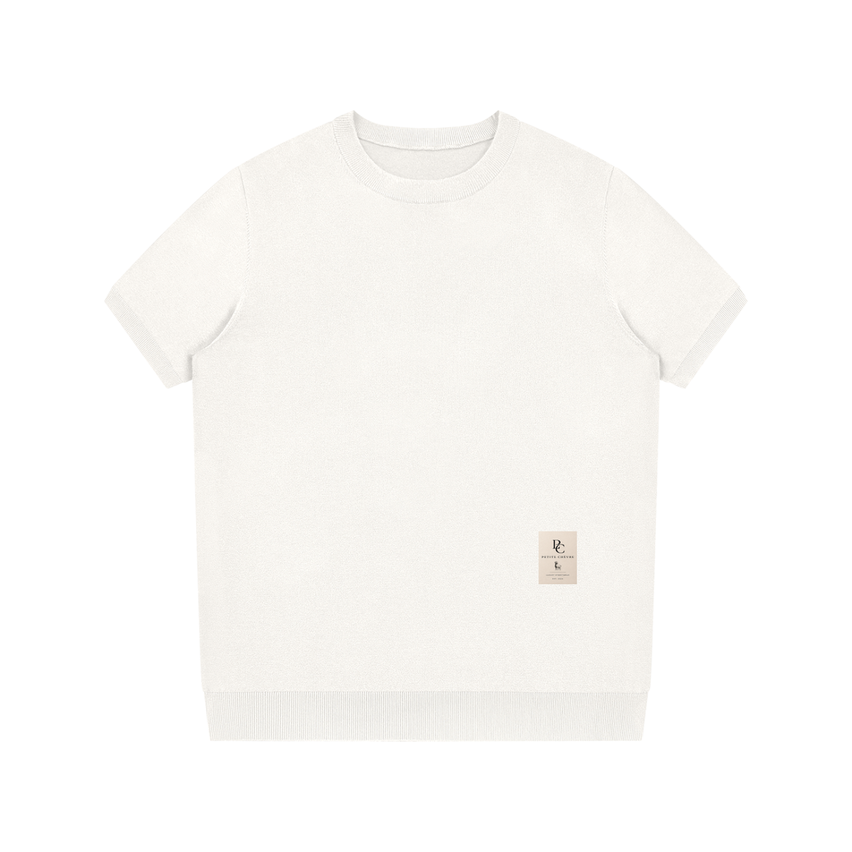 Crewneck Knit T-Shirt (multiple colors)