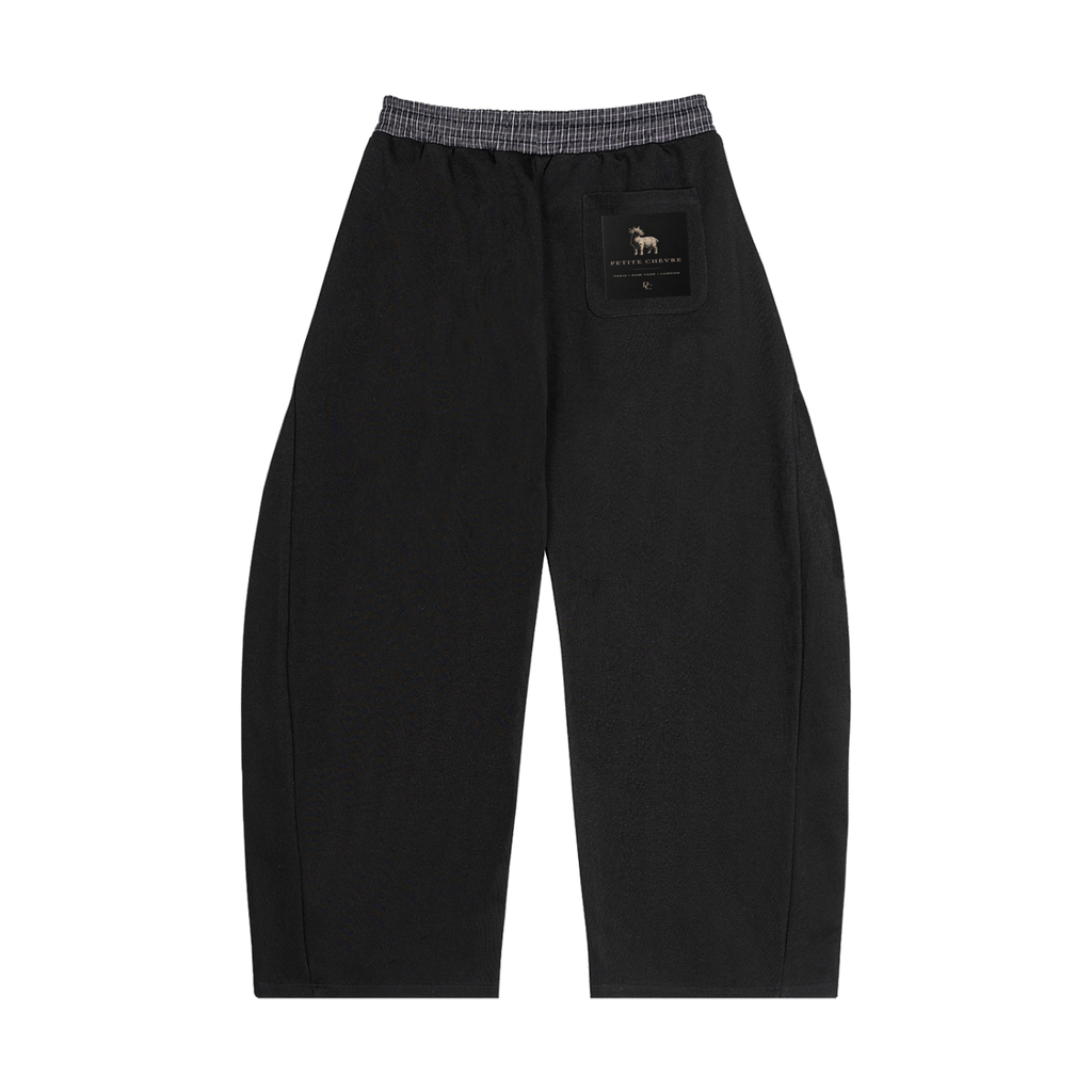 Plaid Waistband Barrel Sweatpants