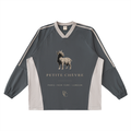 Color-Block V-Neck Long-Sleeve jersey