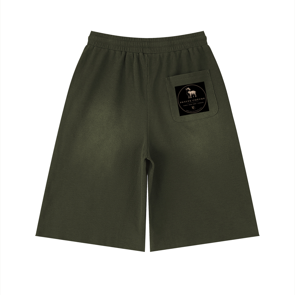 Unisex Sunfade Raw Edge Shorts