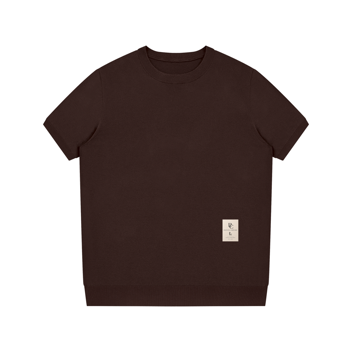 Crewneck Knit T-Shirt (multiple colors)