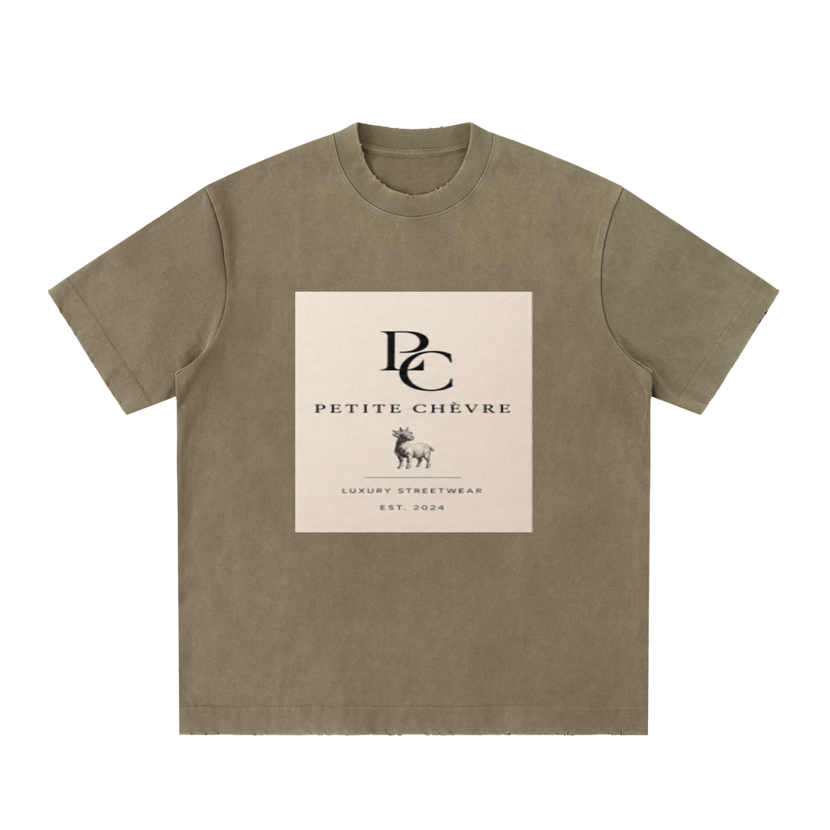 Heavyweight Vintage Washed Frayed T-Shirt