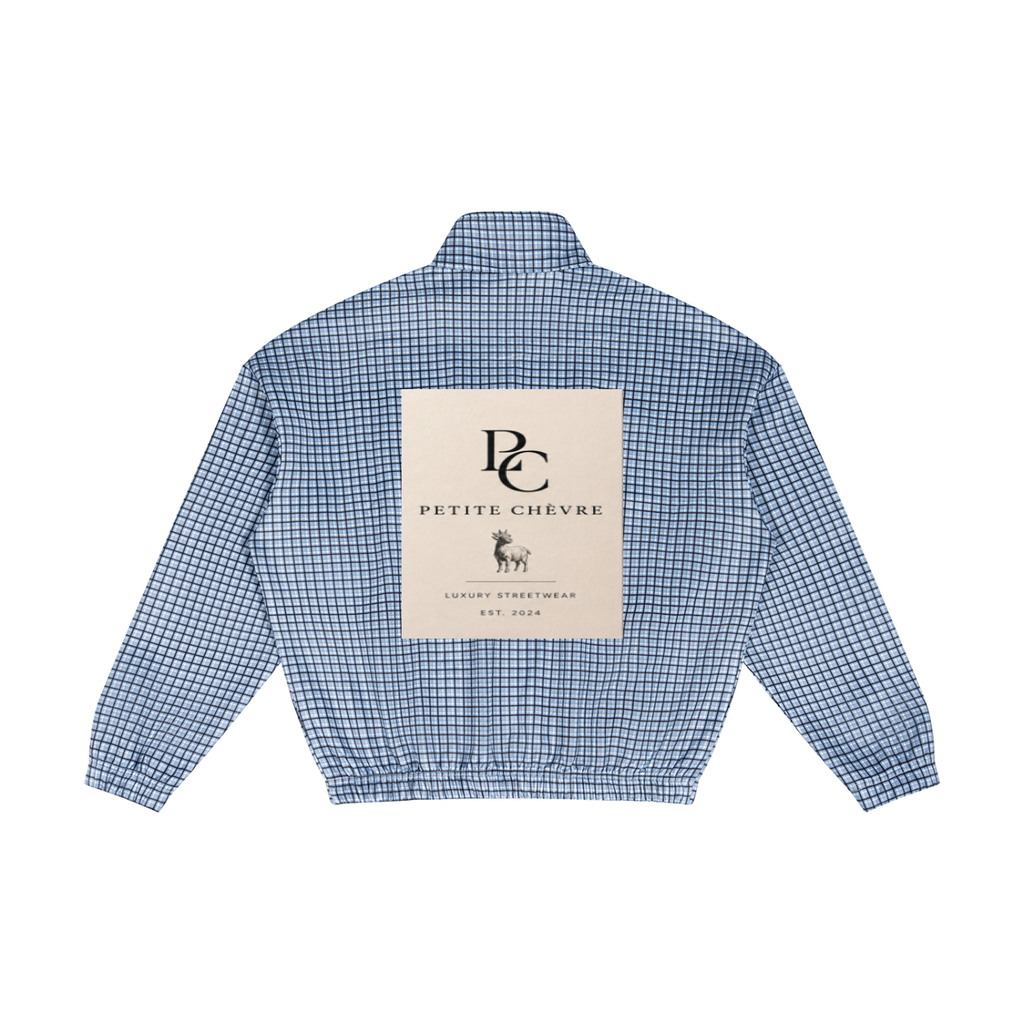 Unisex Plaid Quarter-Zip Sweatshirt