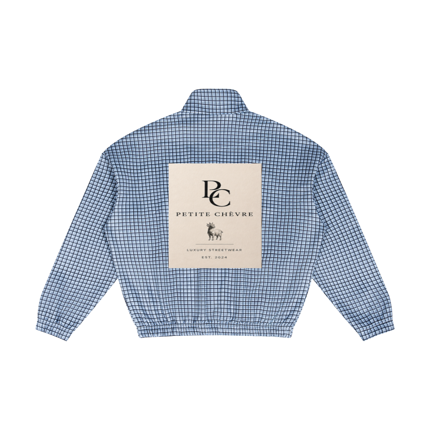 Unisex Plaid Quarter-Zip Sweatshirt