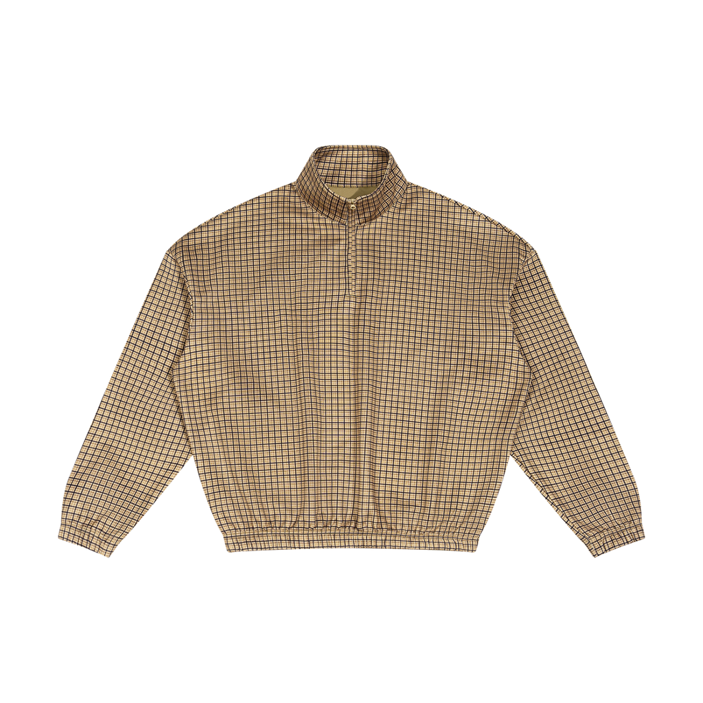 Unisex Plaid Quarter-Zip Sweatshirt