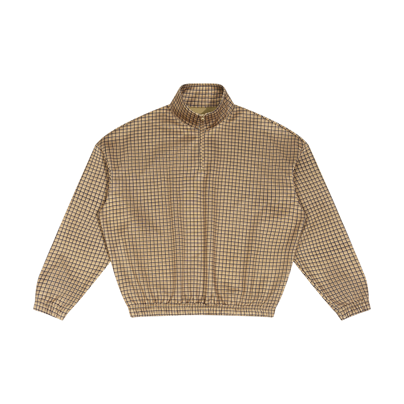 Unisex Plaid Quarter-Zip Sweatshirt