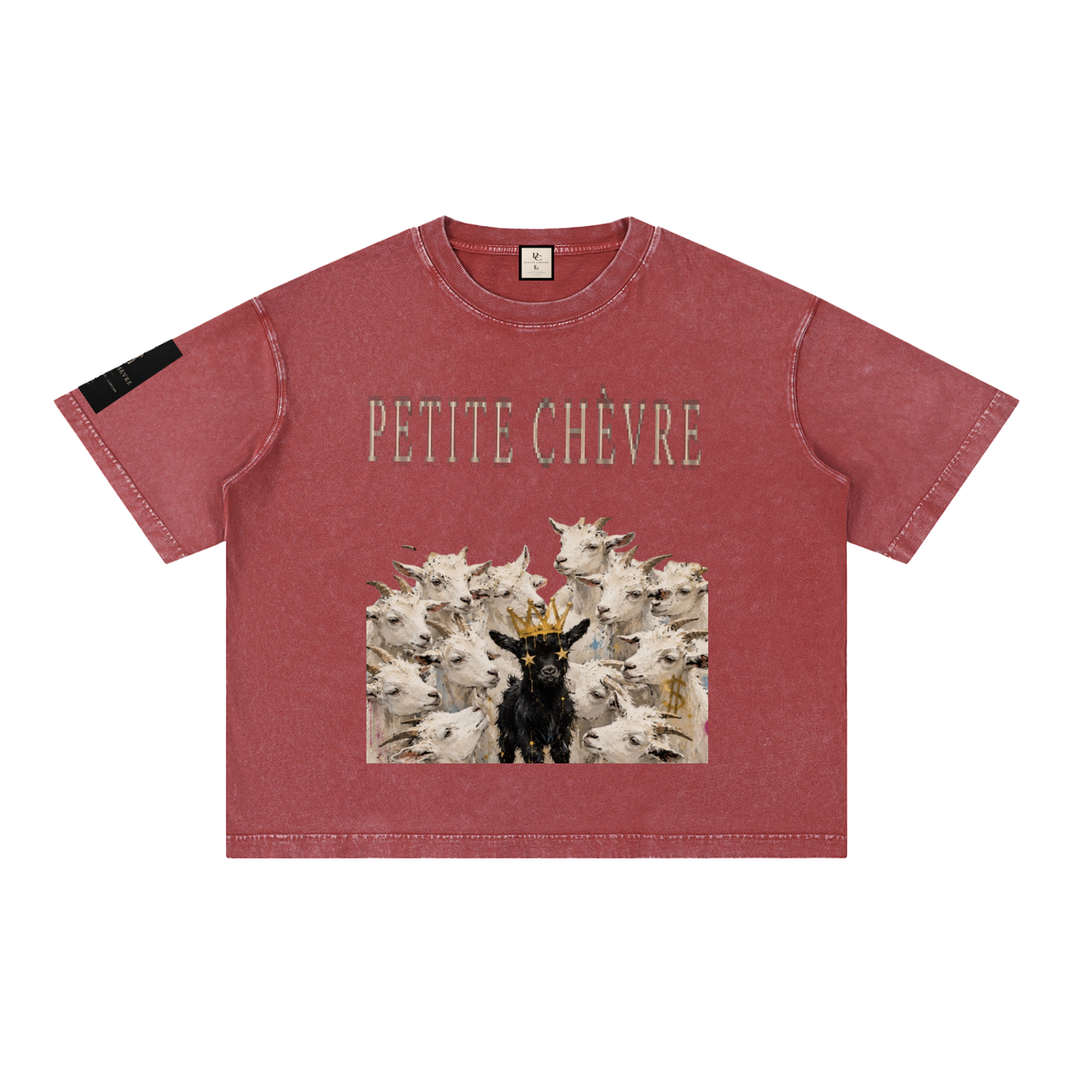 Mineral Wash Boxy Cotton T-Shirt