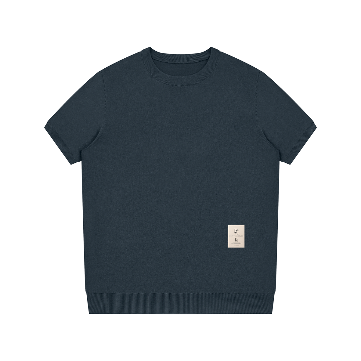 Crewneck Knit T-Shirt (multiple colors)