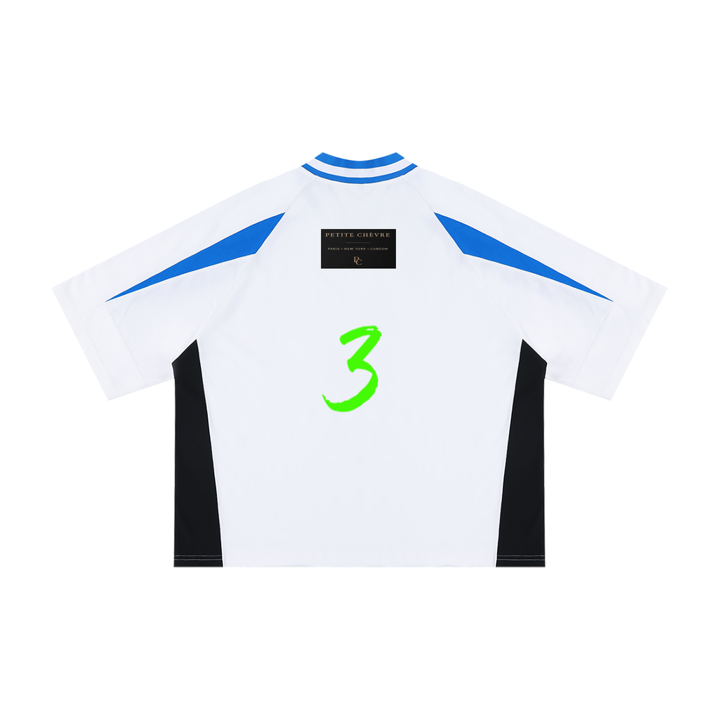 Unisex Oversized Color Block V-Neck T-Shirt