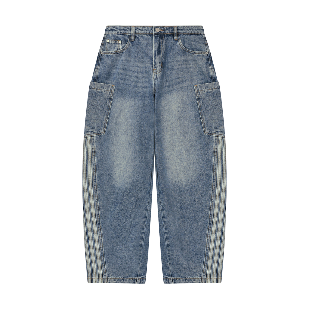 Women's Vintage Wash Barrel Leg Jeans