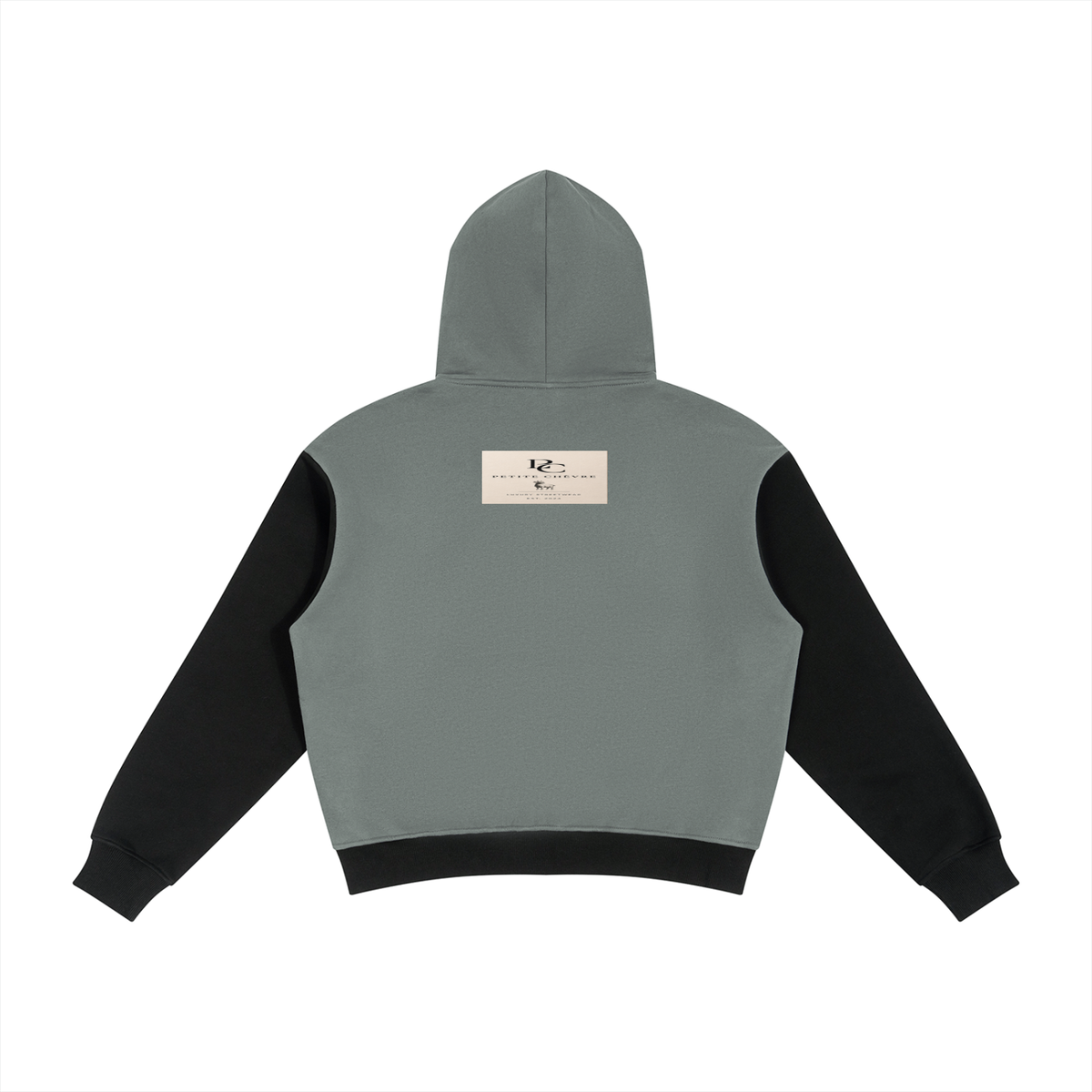 Unisex Color Block Fleece Full Zip Hoodie