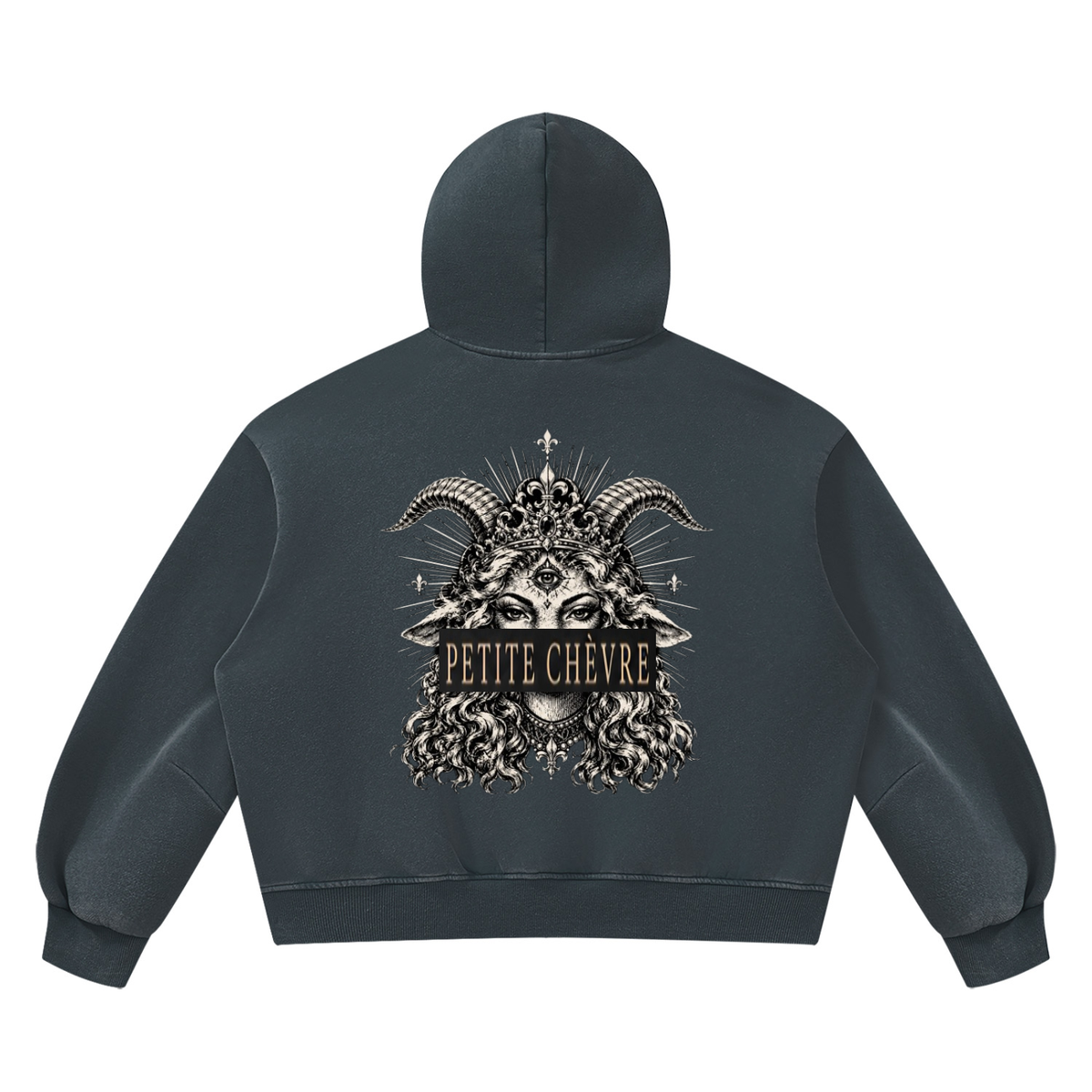 Unisex Vintage Wash Boxy Fleece Hoodie