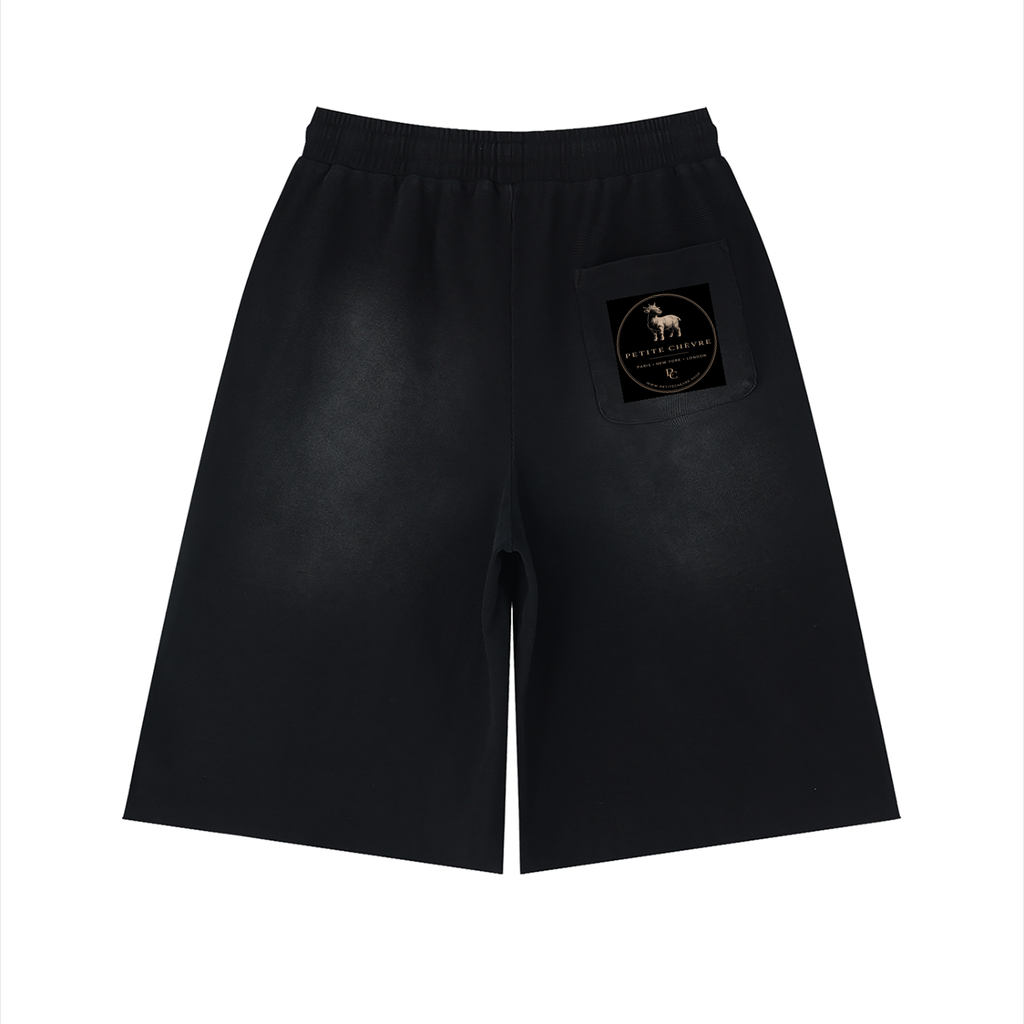 Unisex Sunfade Raw Edge Shorts