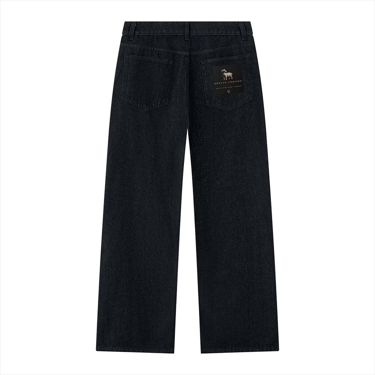 Men's Vintage Wash Wide Leg Denim Jeans