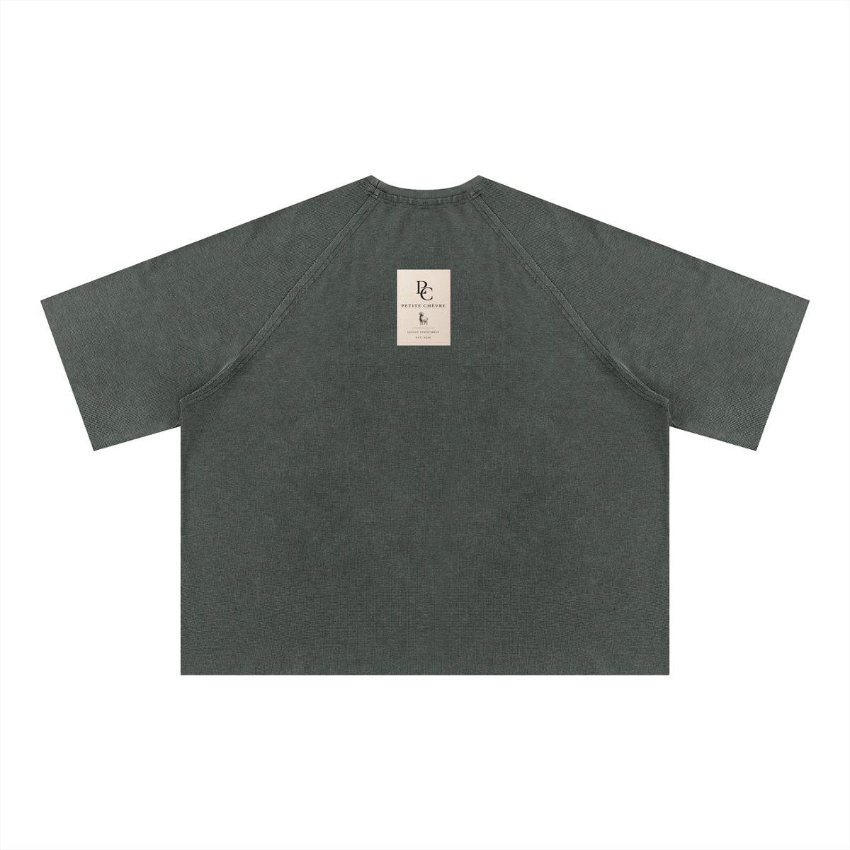 Unisex Mineral Wash Boxy Waffle T-Shirt