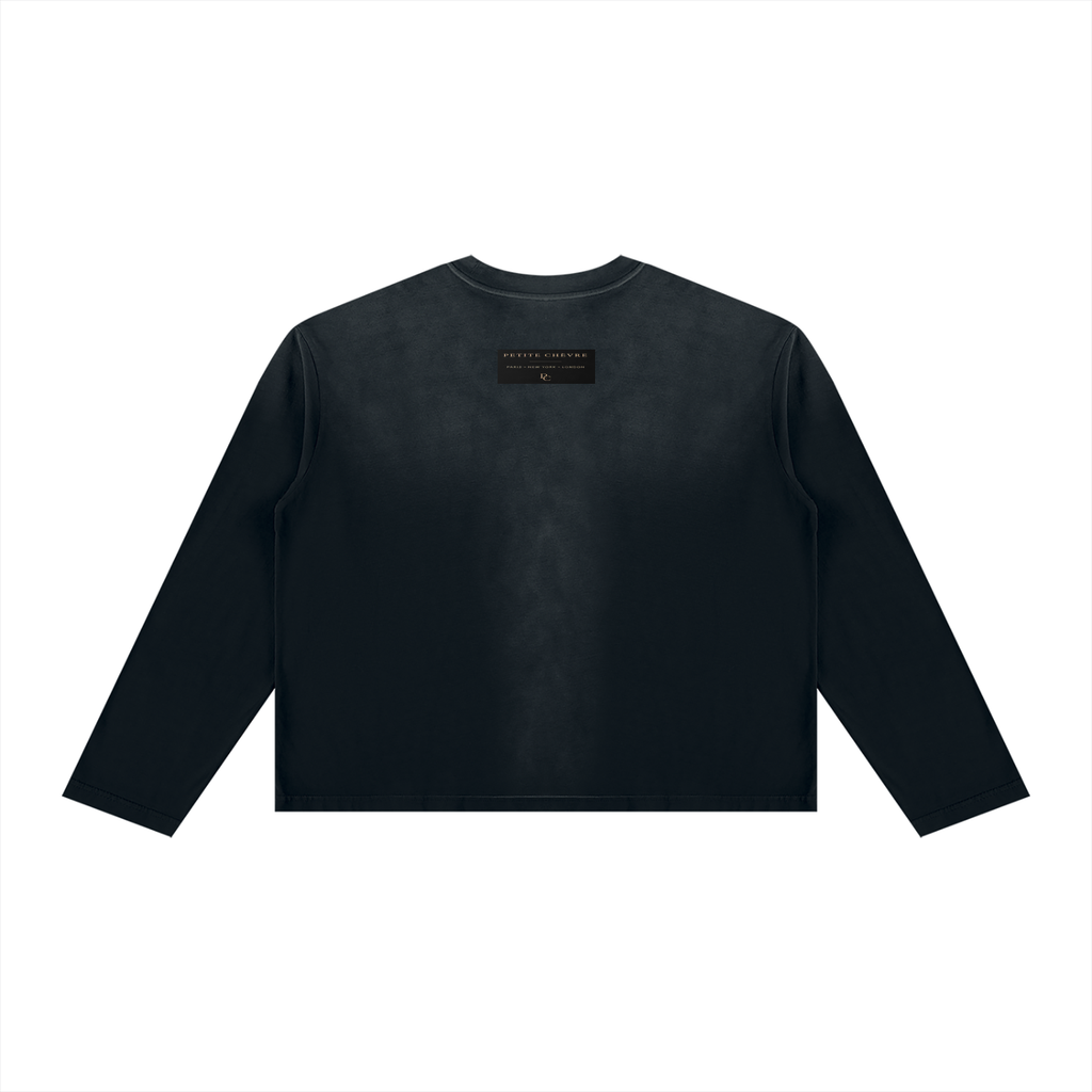 Unisex Sunfade Boxy Long Sleeve T-Shirt