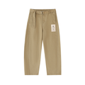Belted Barrel-leg Chino Pants