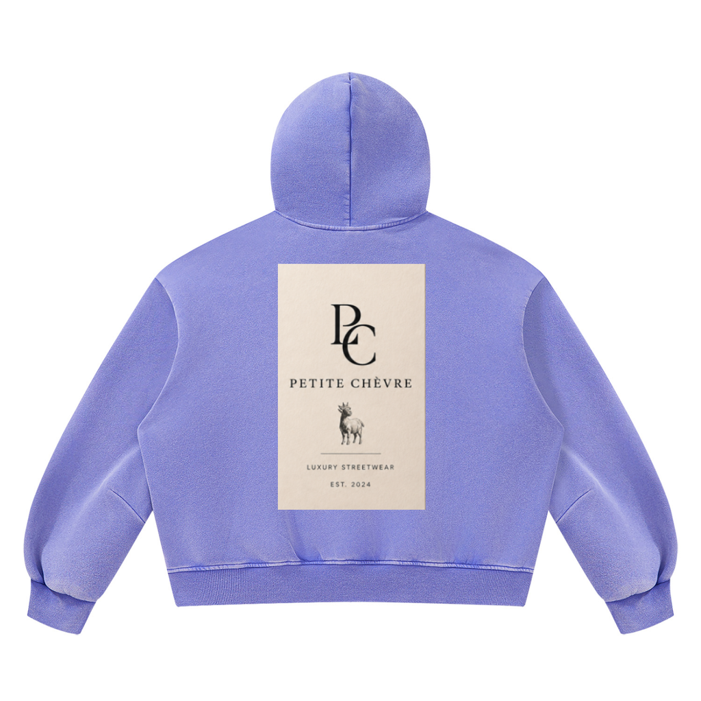 Vintage Wash Boxy Fleece Hoodie (multiple colors)