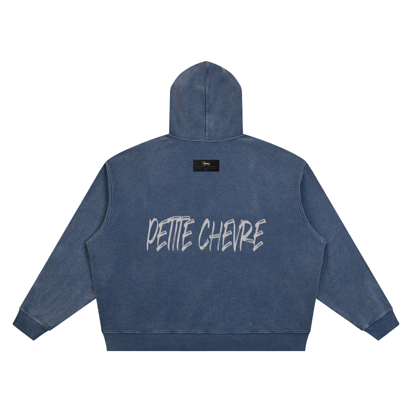 Unisex Vintage Wash Waffle Boxy Hoodie