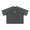 Unisex Mineral Wash Boxy Waffle T-Shirt