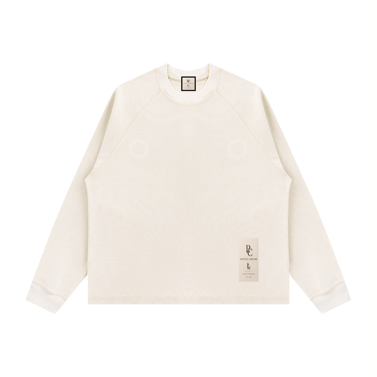 Unisex Vintage Wash Boxy  Waffle T-Shirt