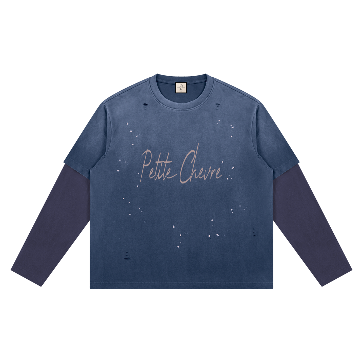 Unisex Vintage Wash Distressed Layer T-Shirt