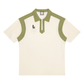 Unisex Color Block Quarter Zip Polo Shirt