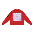 Essential Fleece Mock-Neck Crew Sweatshirt