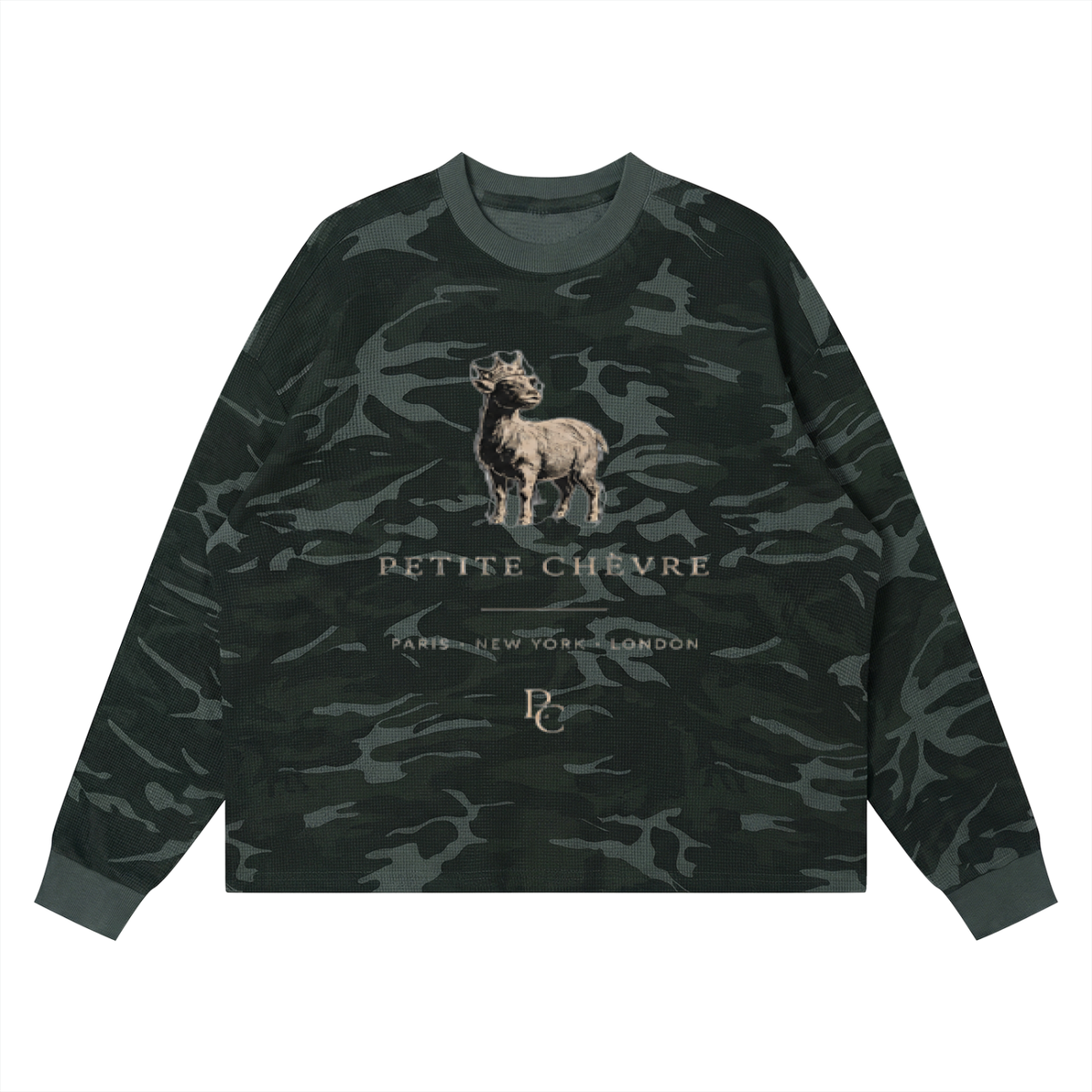 Unisex Waffle Boxy Long Sleeve T-Shirt