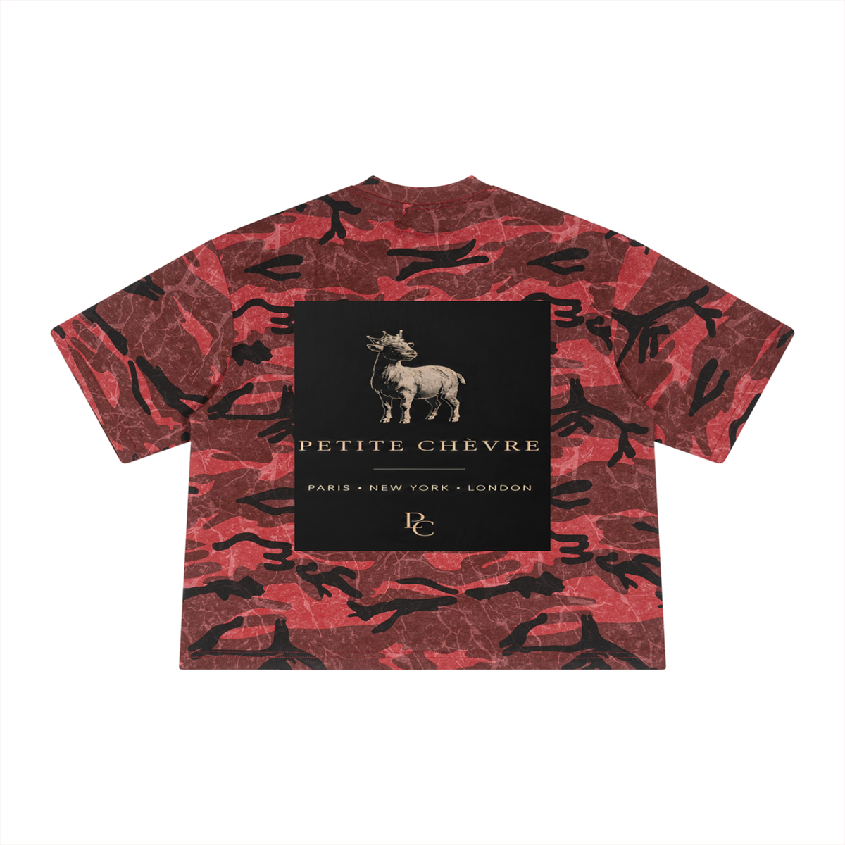 Boxy Camo Print T-Shirt (multiple colors)