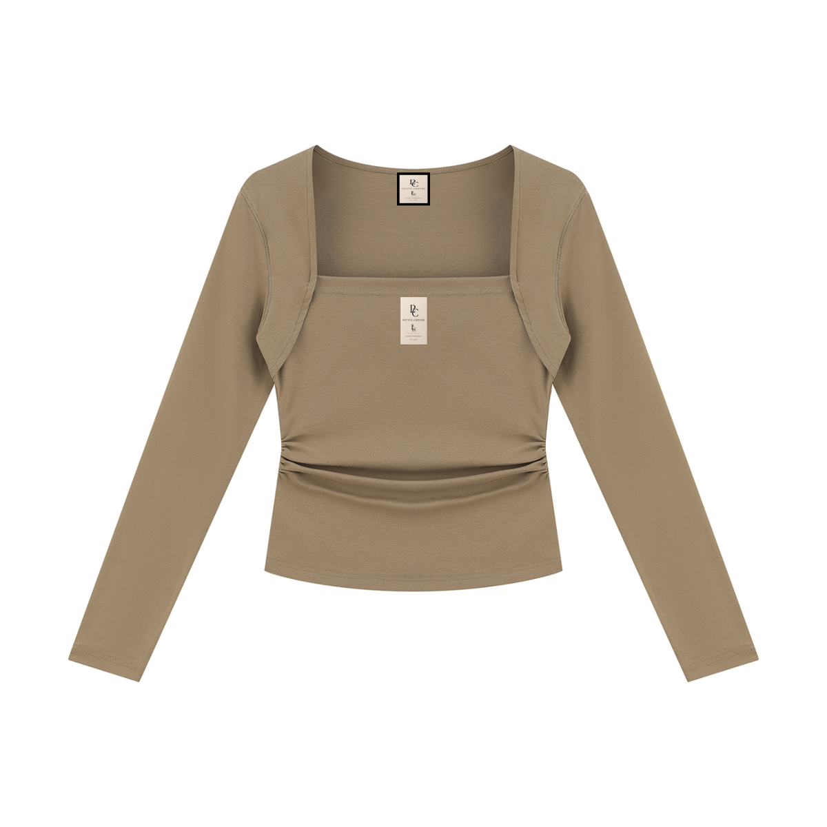 Women's Ruched Long Sleeve T-Shirt