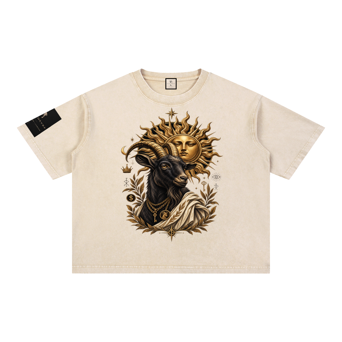 Mineral Wash Boxy Cotton T-Shirt