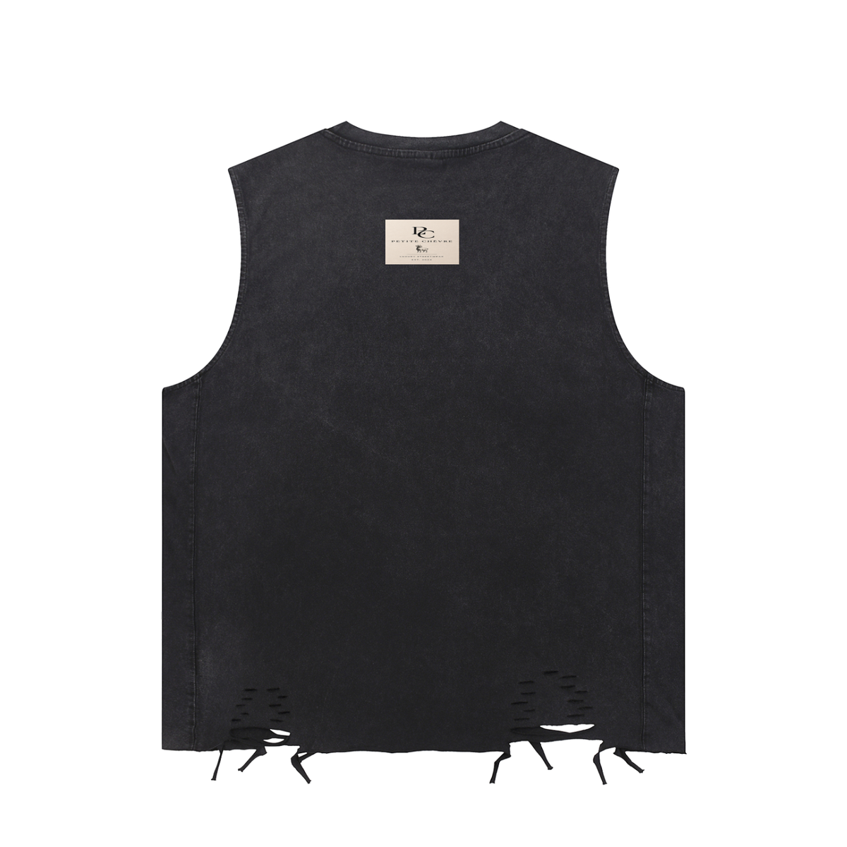 Snow Washed Raw-Hem Tank Top