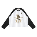 Unisex Striped Raglan Long Sleeve T-Shirt